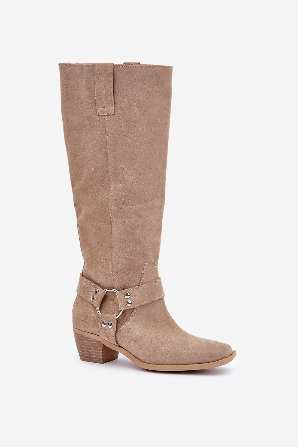 Women Heel Boots - Mid Block Shoes