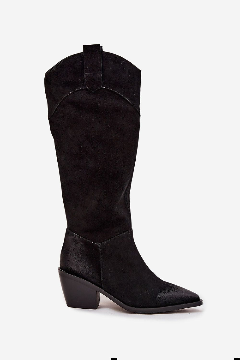 Women Heel Boots - Mid Block Shoes