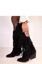 Women Heel Boots - Mid Block Shoes