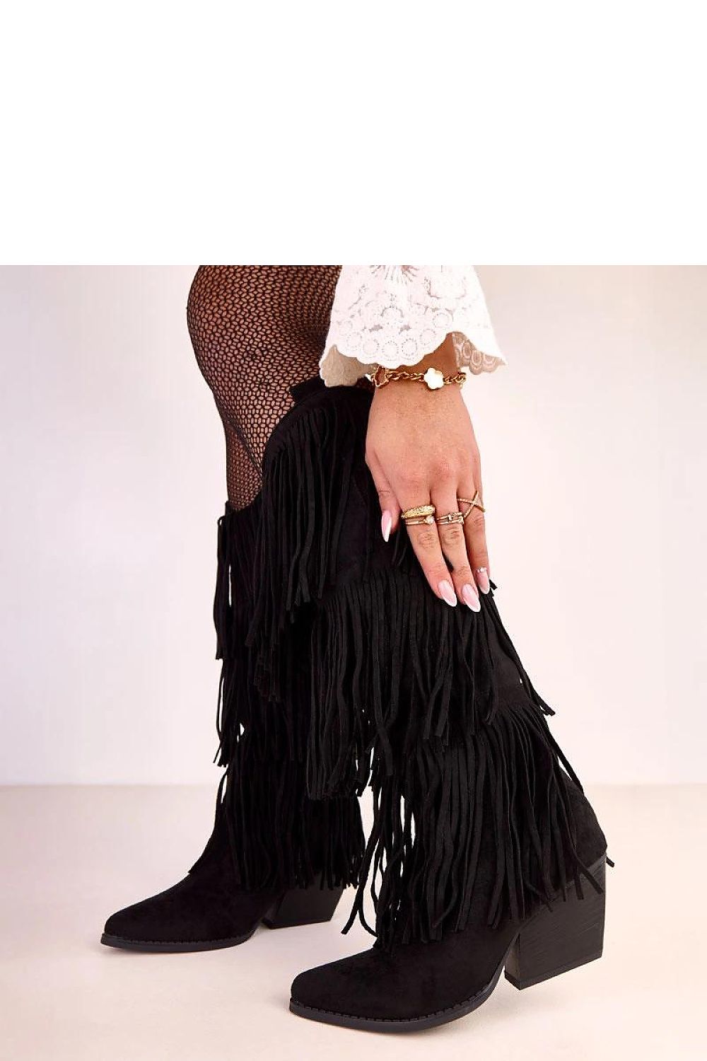 Women Heel Boots - Mid Block Shoes