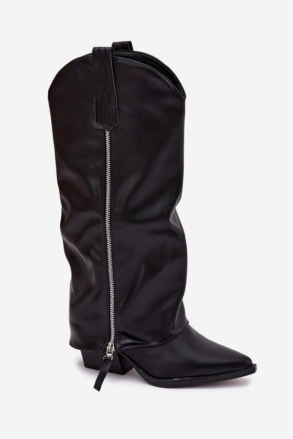 Women Heel Boots - Mid Chunky Shoes