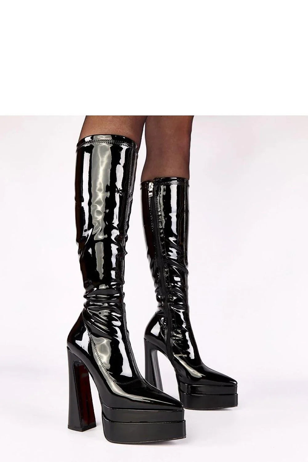 Women Heel Boots - Very High Block Shoes