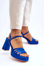 Women High Platform Block Heel Sandals