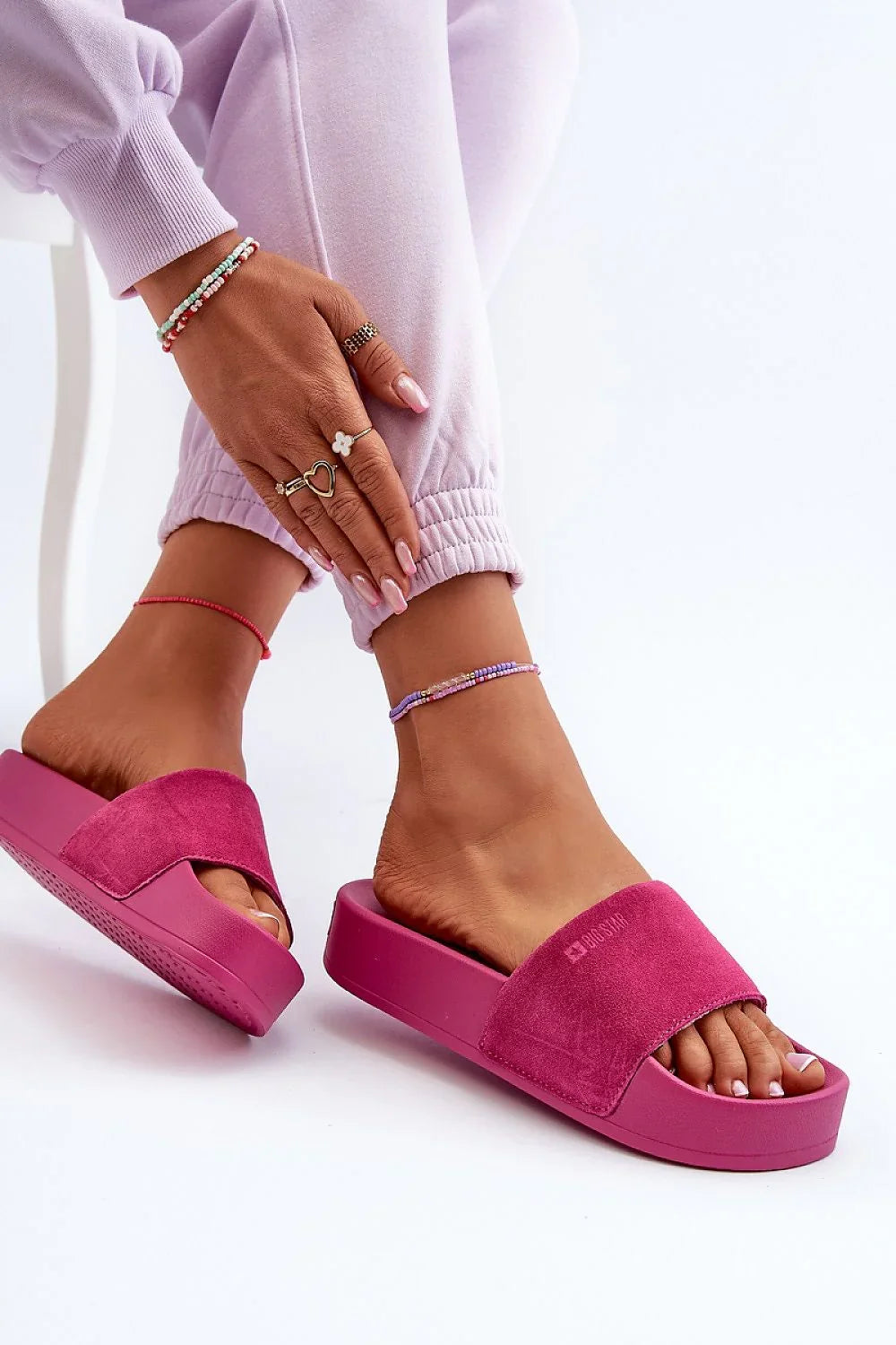 Women Mid Platform Flip Flops