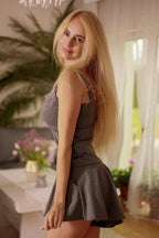 Women Scoop-Neck Sleeveless T-Shirt – Stretchable - Grey