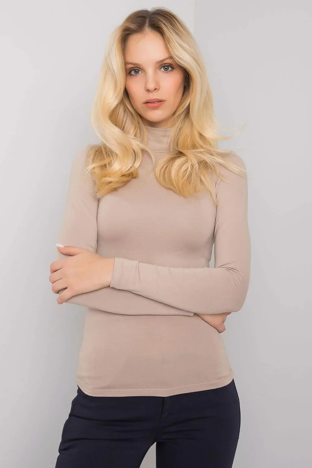 Women Slim Viscose Turtleneck Sweater