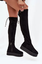 Women Thigh High Boots - High Platform Shoes