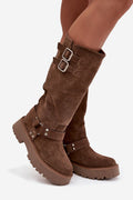 Women Thigh High Boots - High Platform Shoes