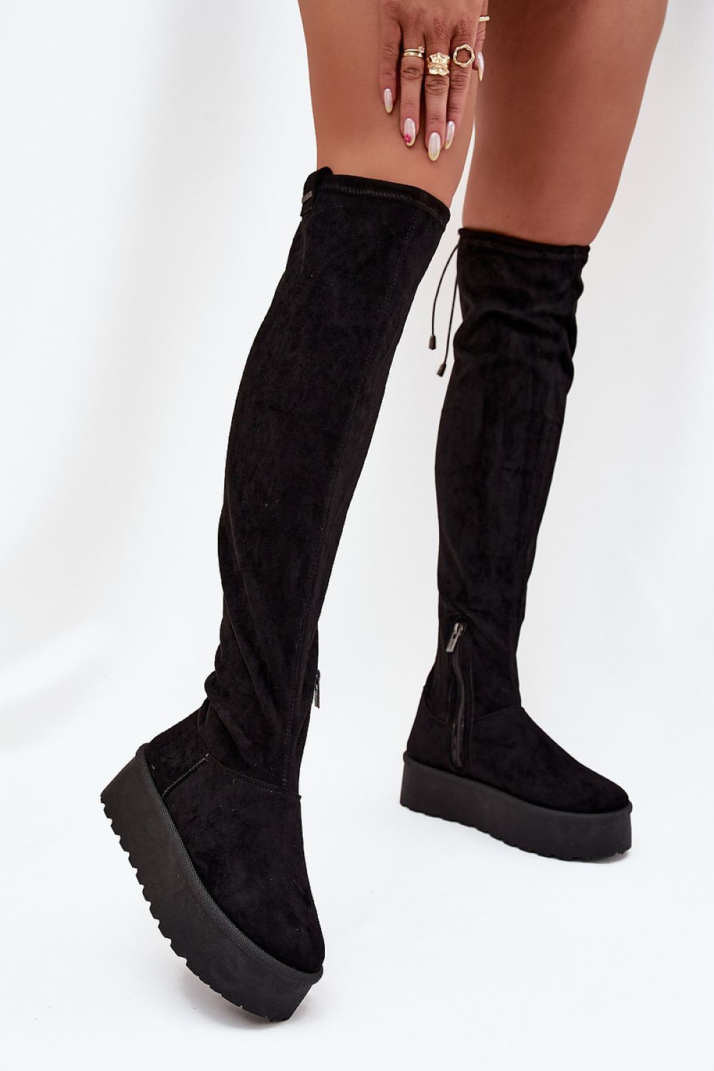 Women Thigh High Boots - High Platform Shoes