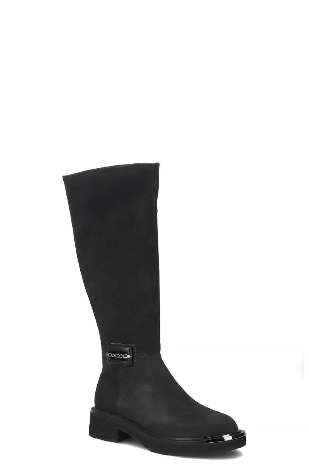 Women Thigh High Boots - Low Block Shoes