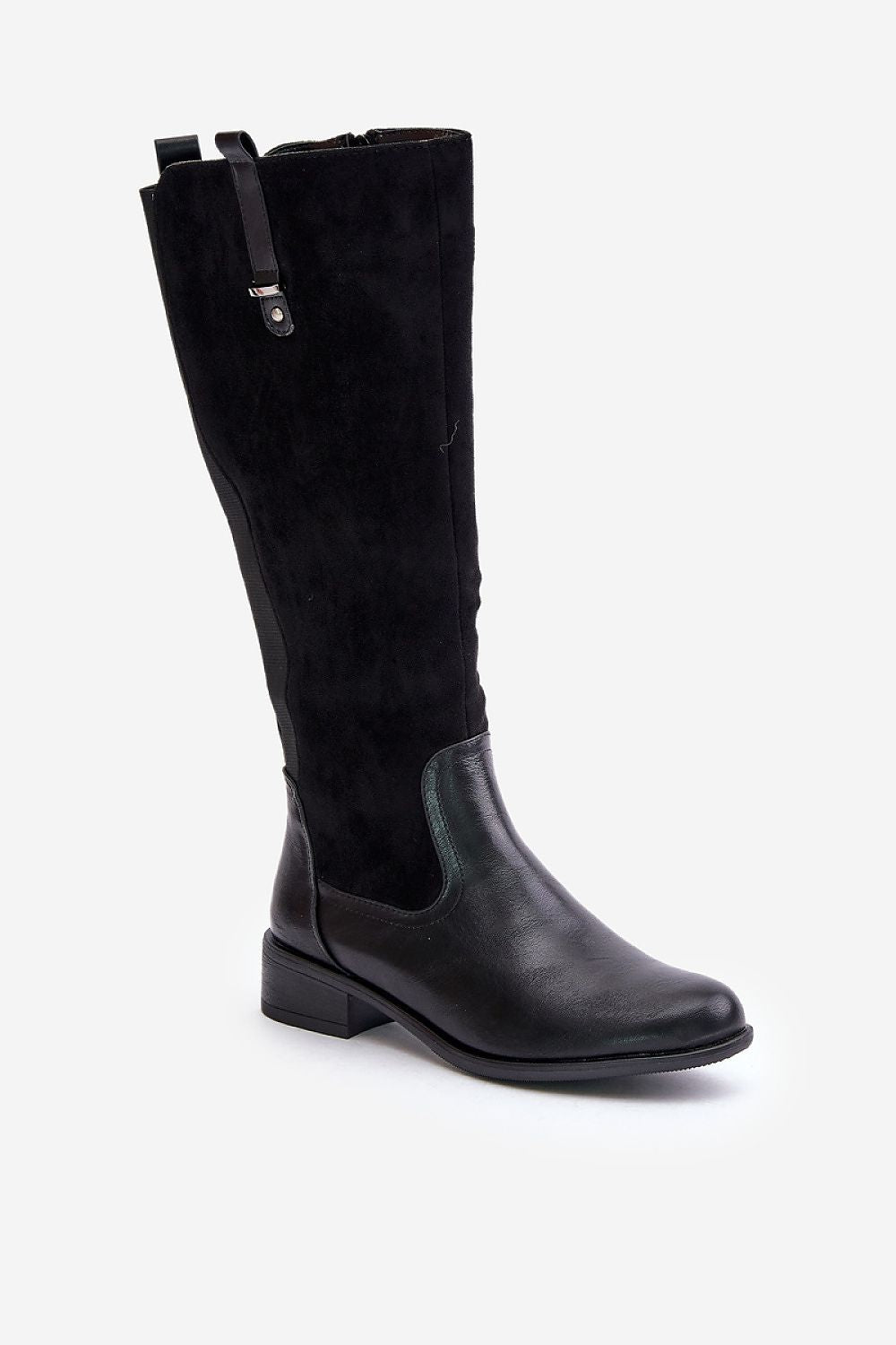 Women Thigh High Boots - Low Block Shoes