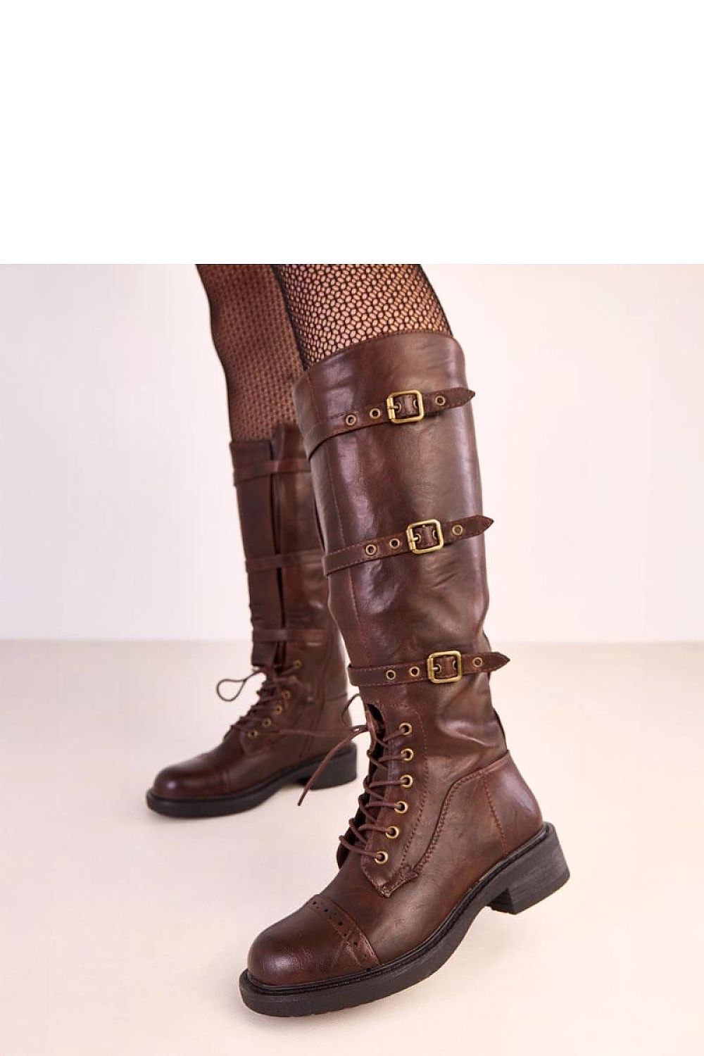 Women Thigh High Boots - Low Block Shoes