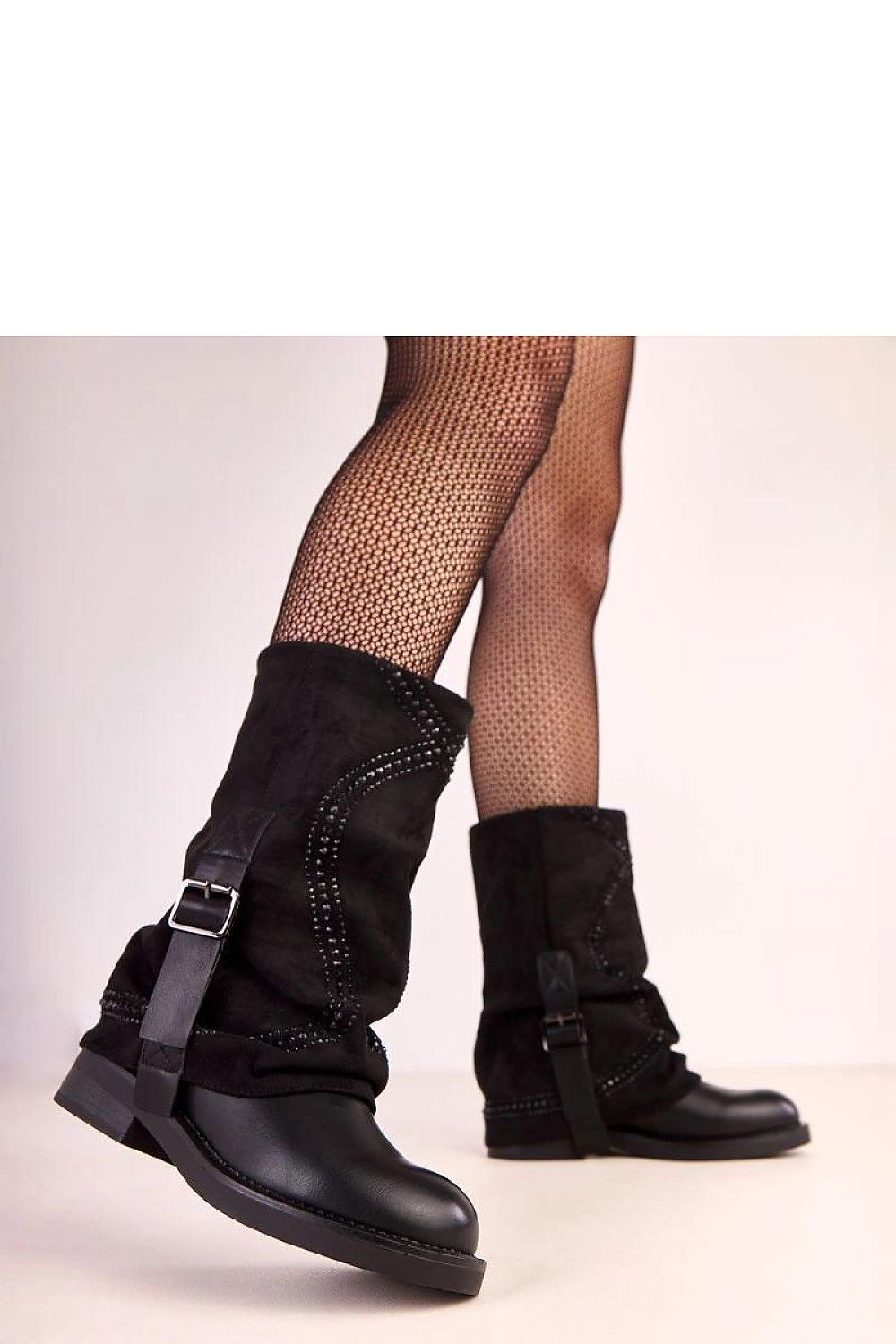Women Thigh High Boots - Low Block Shoes