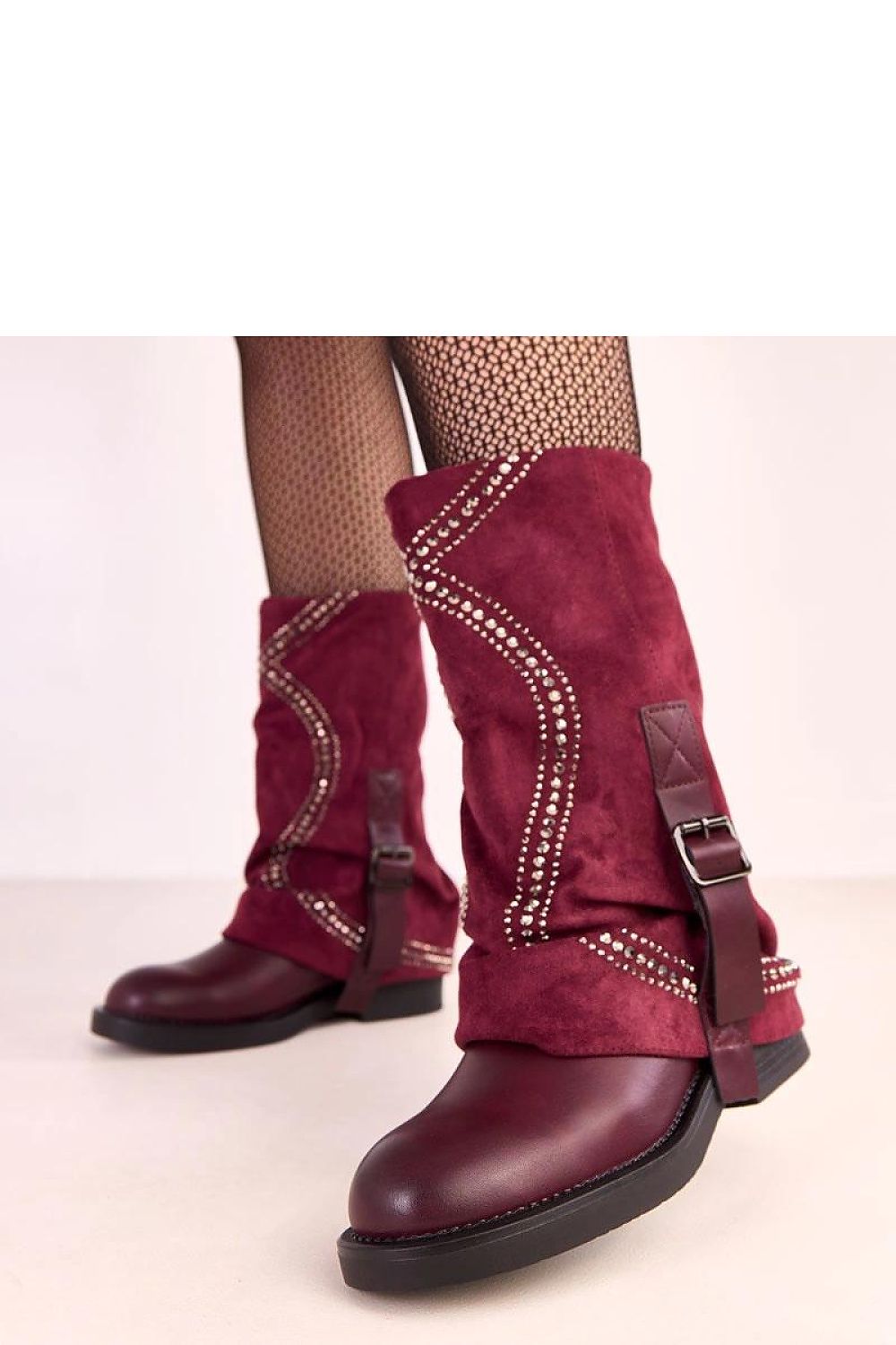 Women Thigh High Boots - Low Block Shoes