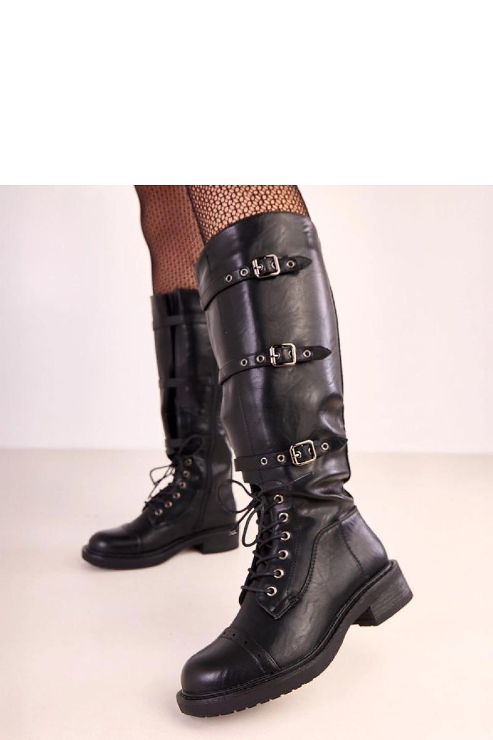 Women Thigh High Boots - Low Block Shoes
