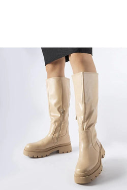 Women Thigh High Boots - Low Flat Shoes - Guocali