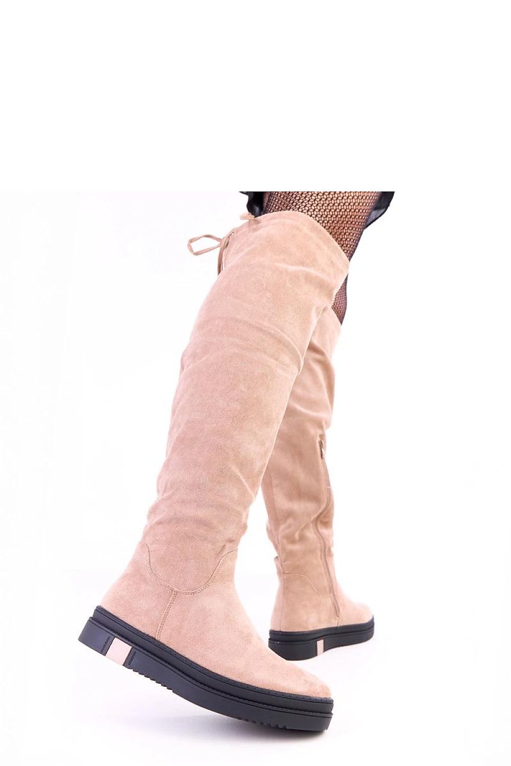 Women Thigh High Boots - Low Platform Shoes