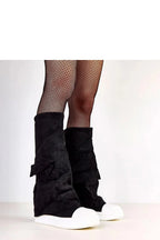 Women Thigh High Boots - Low Platform Shoes