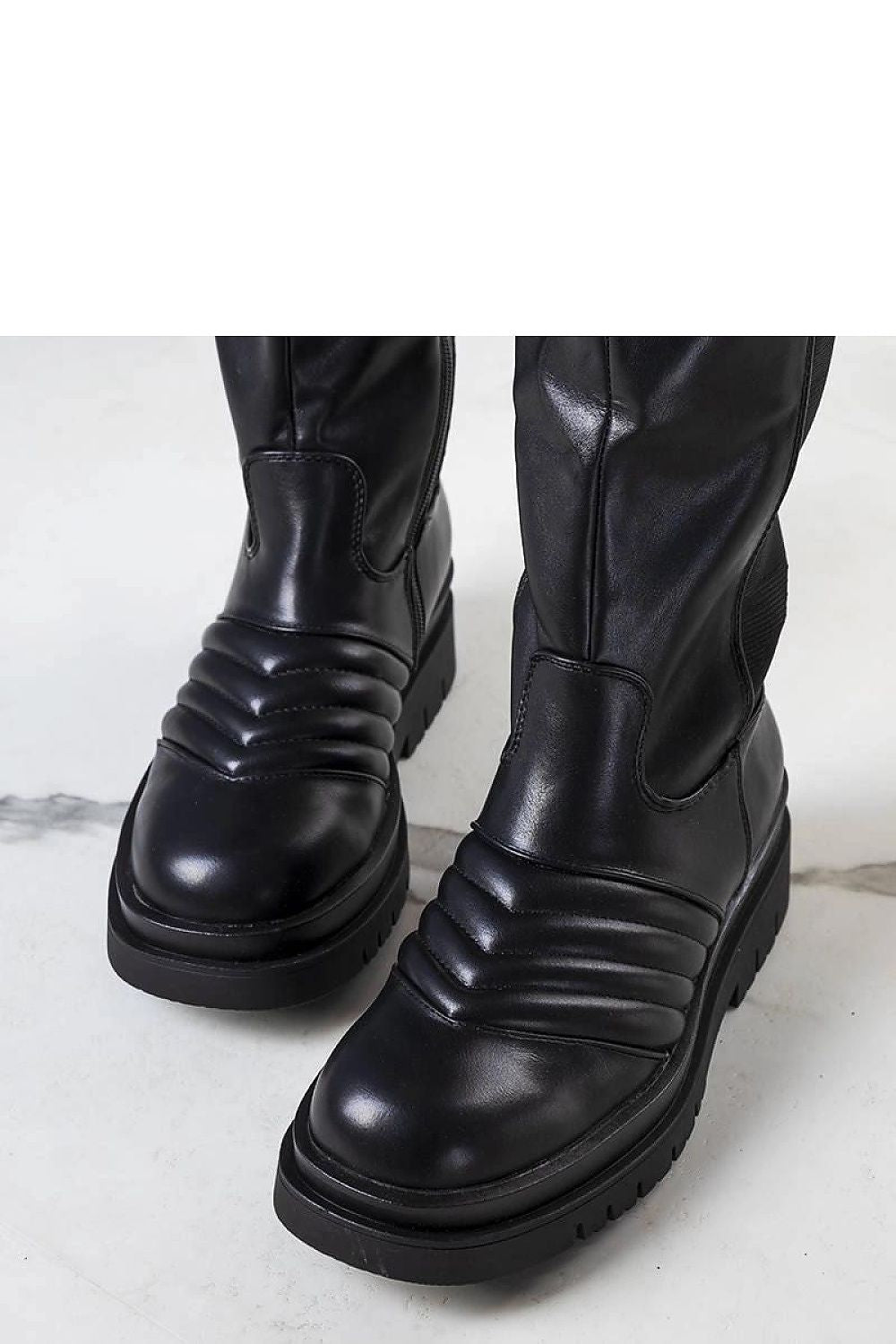 Women Thigh High Boots - Mid Block Shoes