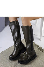Women Thigh High Boots - Mid Block Shoes