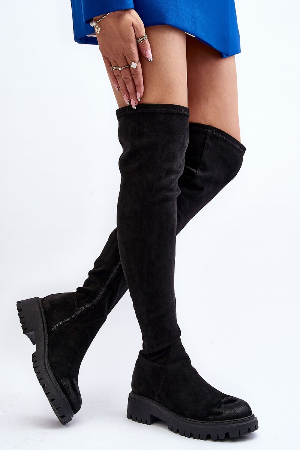 Women Thigh High Boots - Mid Platform Shoes