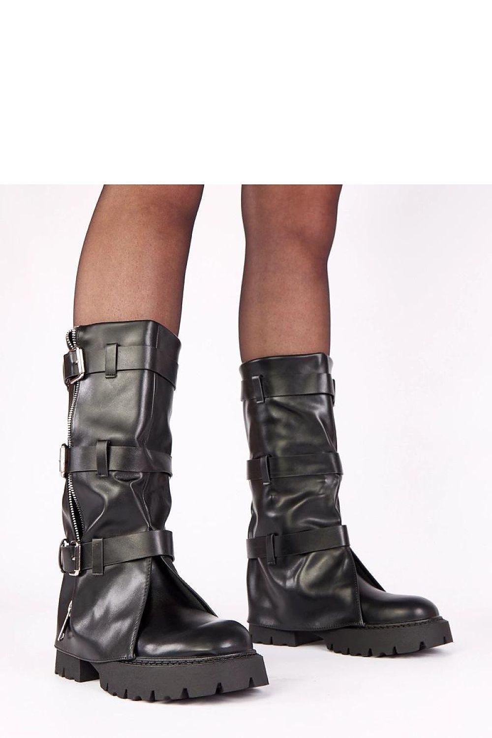 Women Thigh High Boots - Mid Platform Shoes