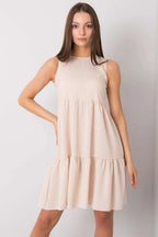 Women's Above Knee Day Dress – Regular Fit With Sleeveless