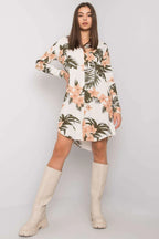 Women's Above Knee Day Dress – Regular With Long Sleeves