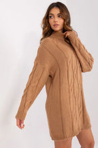 Women's Above Knee Day Dress – Relaxed With Long Sleeves