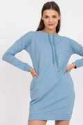 Women's Above Knee Day Dress – Relaxed With Long Sleeves