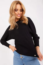 Women's Batwing-Sleeve Blouse - Textured Waist Length