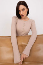 Women's Button-Down Casual Blouse - Striped Waist Length