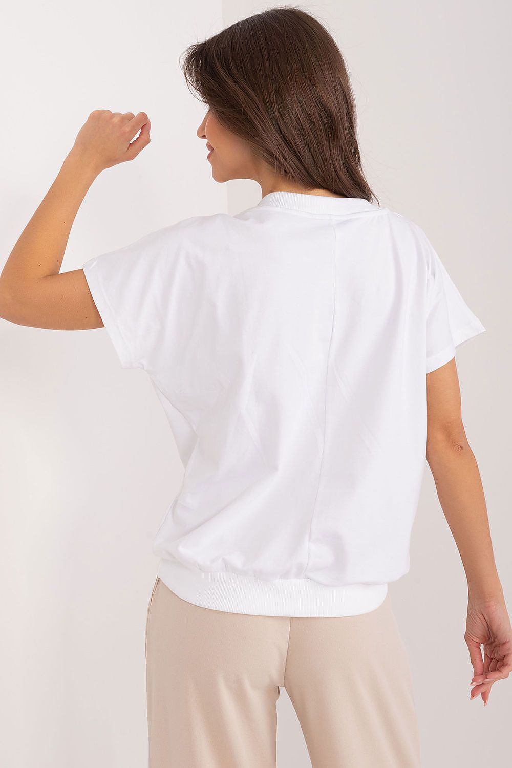 Women's Casual Blouse - Embroidered Hip Length