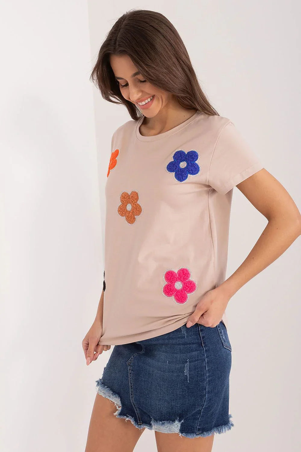 Women's Casual Blouse - Floral Hip Length