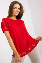 Women's Casual Blouse - Logo Hip Length