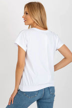Women's Casual Blouse - Logo Waist Length