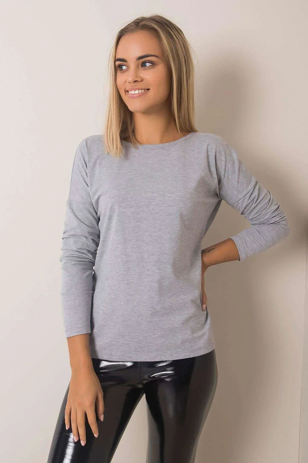Women's Casual Blouse - Solid Hip Length