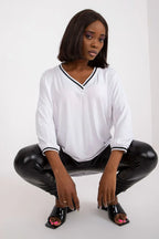 Women's Casual Blouse - Solid Hip Length