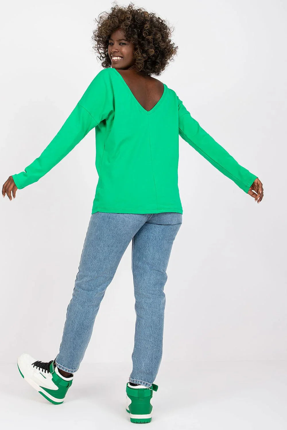 Women's Casual Blouse - Solid Hip Length