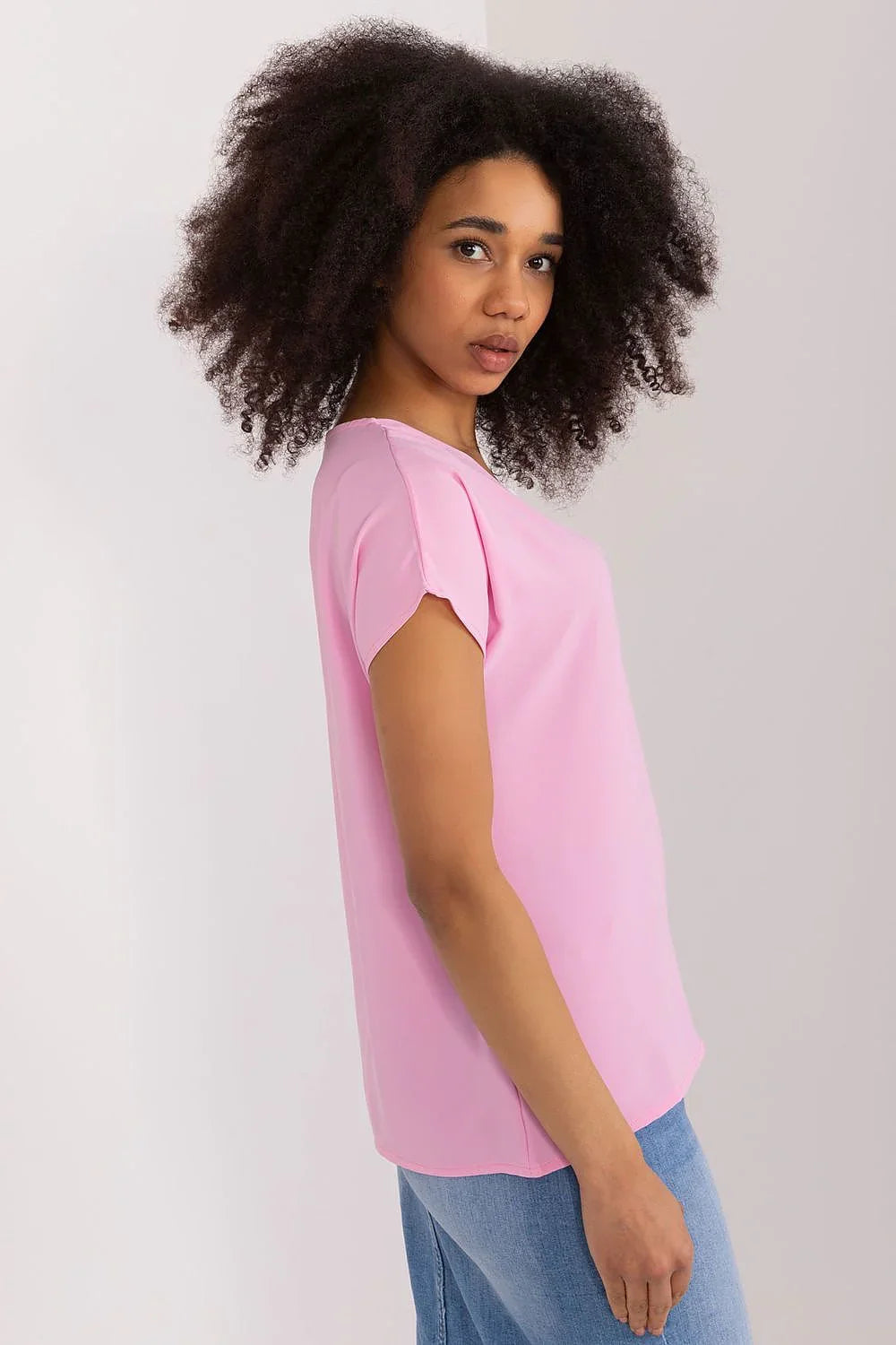 Women's Casual Blouse - Solid Hip Length