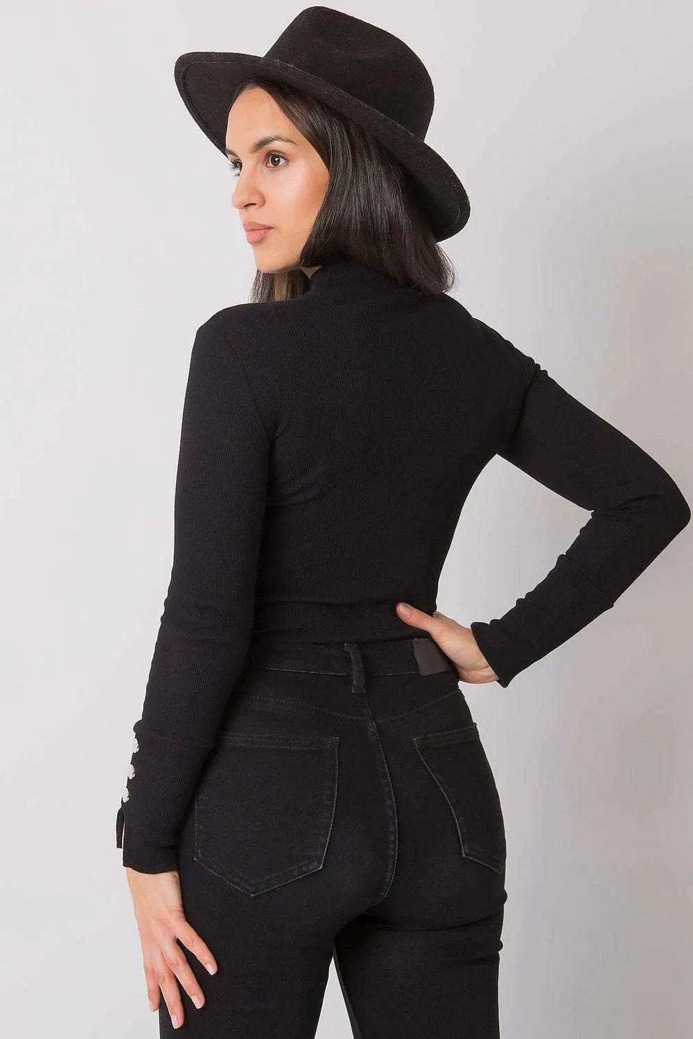 Women's Casual Blouse - Solid Waist Length