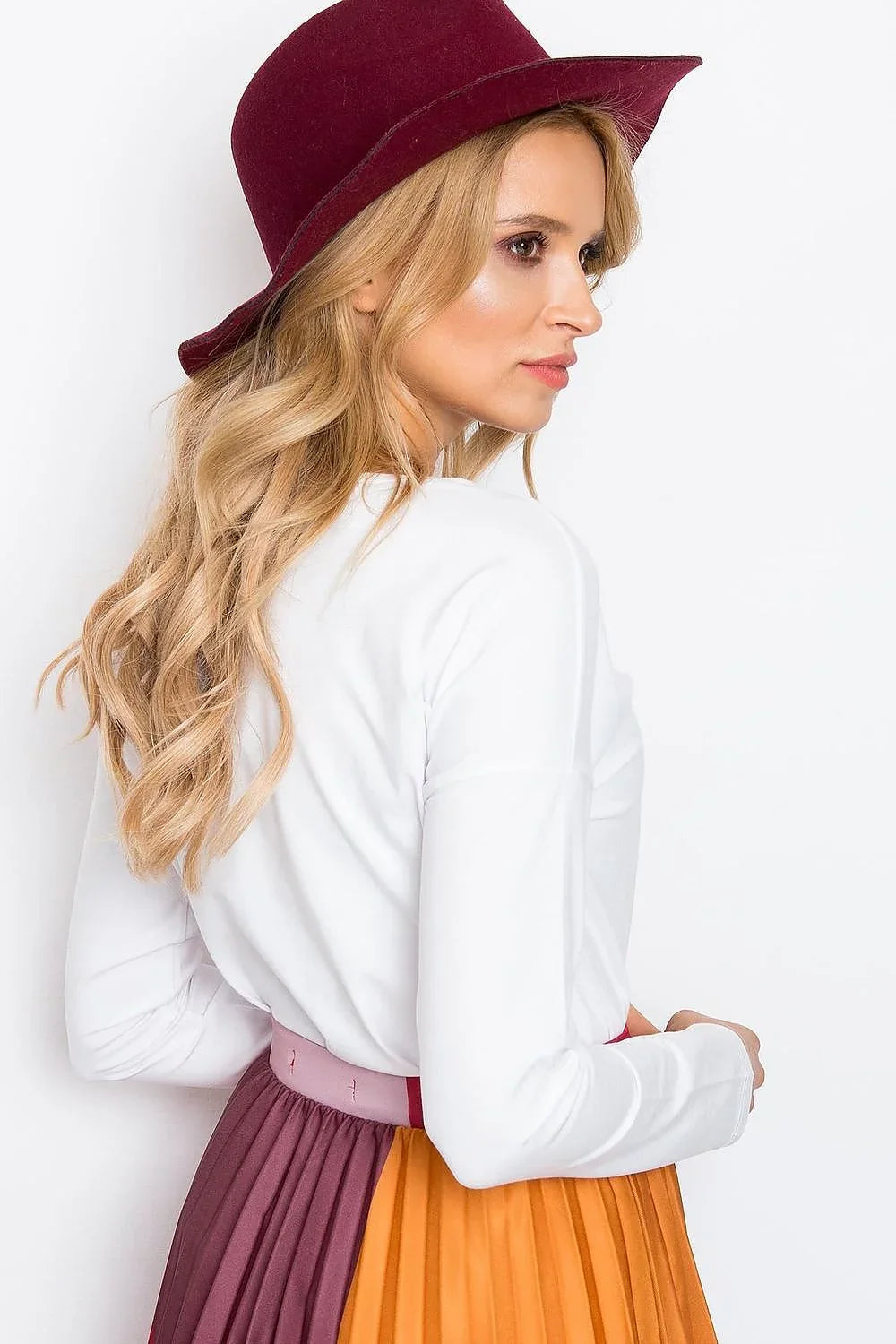 Women's Cotton Blouse - Solid Cropped Length