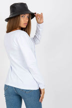 Women's Cotton Blouse - Solid Hip Length