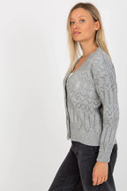 Women's Cotton Textured Cardigan Sweater