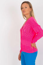 Women's Cotton Textured Cardigan Sweater