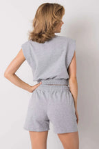 Women’s Cropped Sweatshirt and Shorts Summer Set