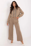 Women’s Elegant Hoodie and Wide Leg Pants Set