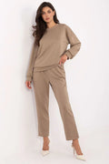 Women’s Elegant Sweatshirt and Straight Leg Pants Set