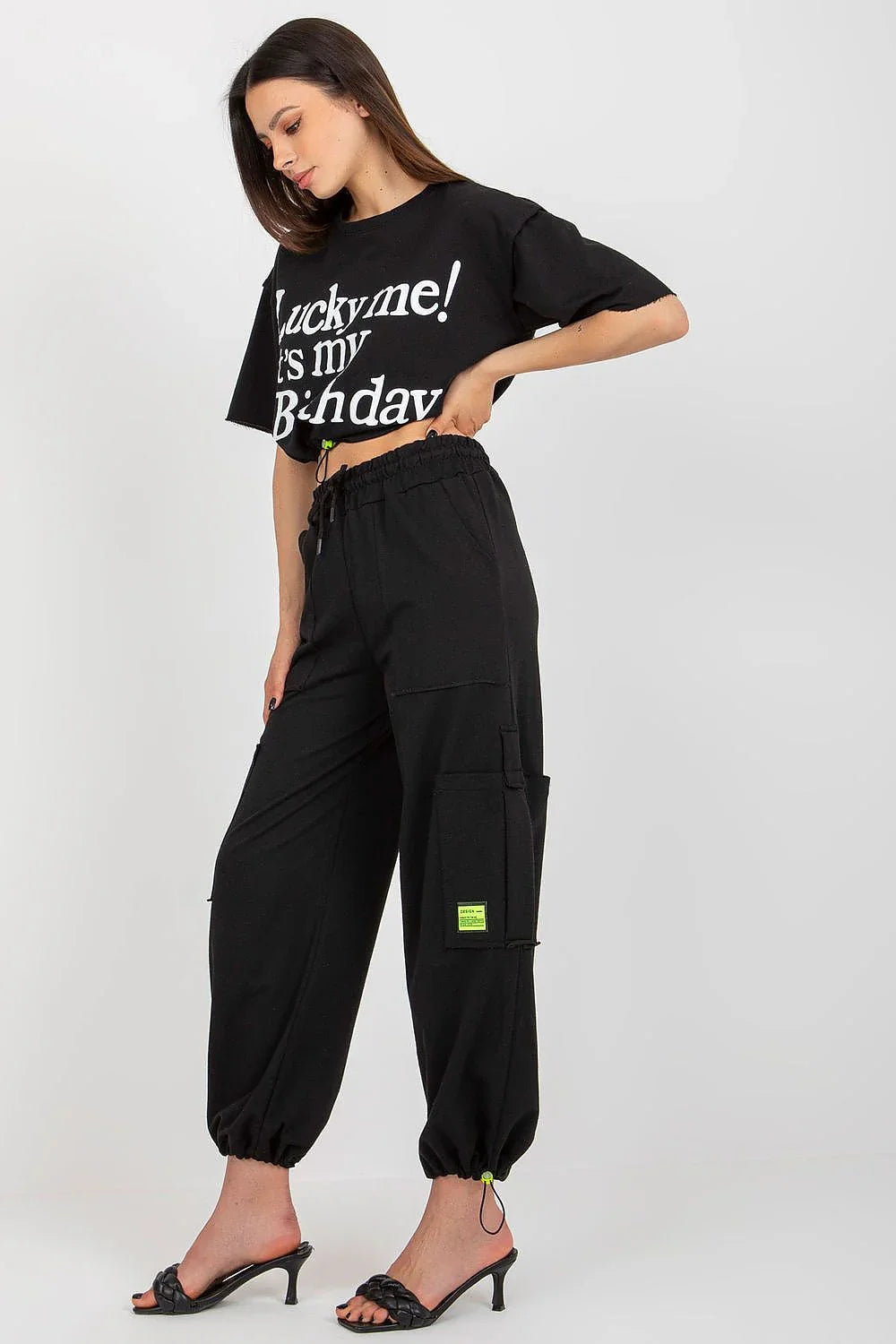 Women’s Graphic T-Shirt and Pants Tracksuit Set