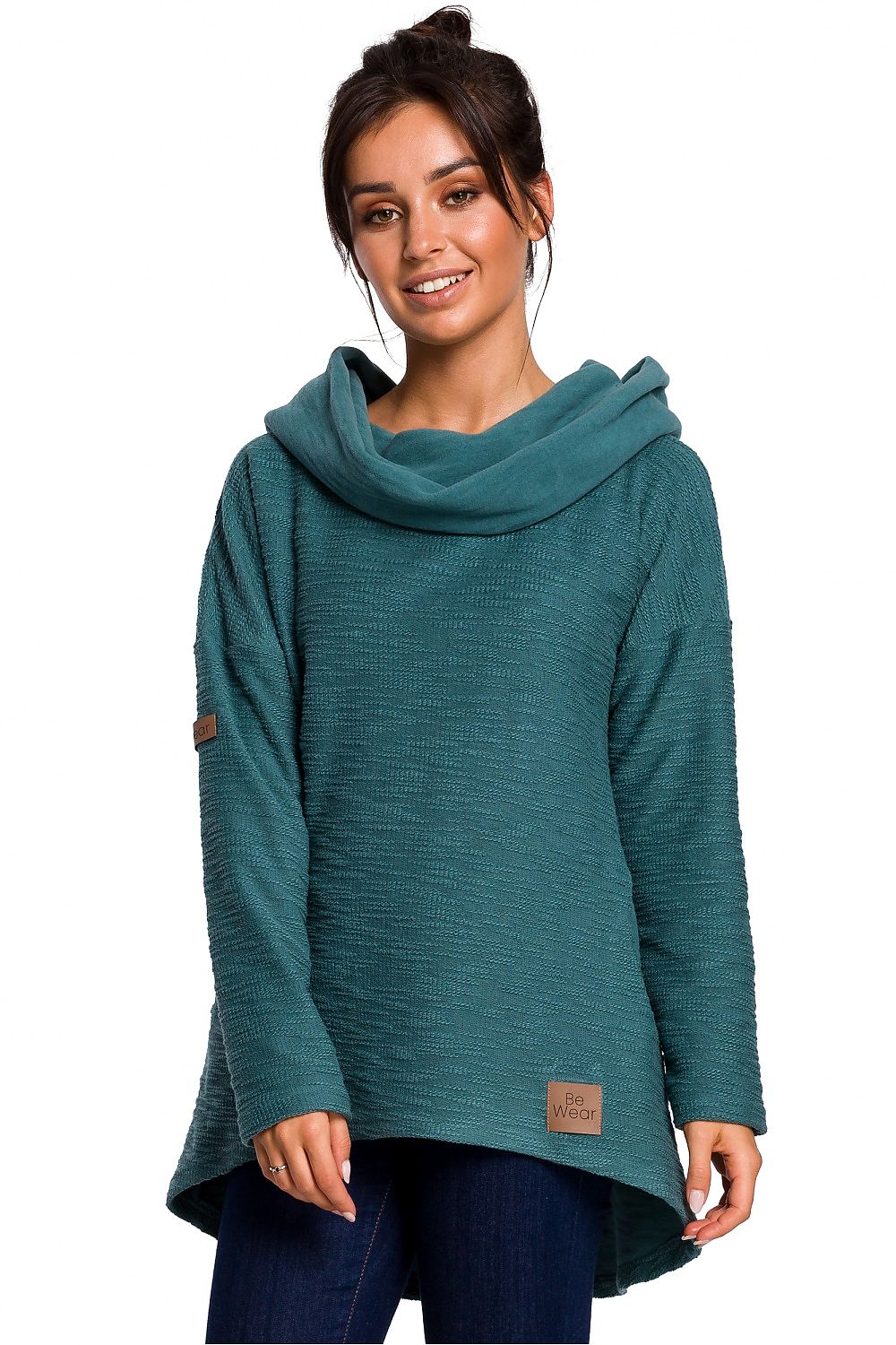 Women's Hoodie - Funnel/Scuba Hood With Relaxed Fit